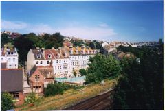 Terrace of houses at Braybrooke Terrace that will need to be demolished for fear of cracking caused by TBM passing underneath.